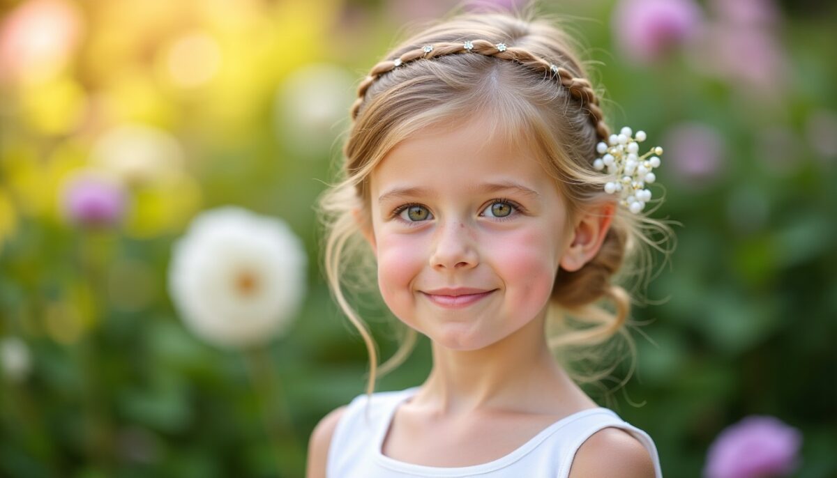 Coiffure petite fille pour un mariage : facile, élégante et qui tient toute la journée