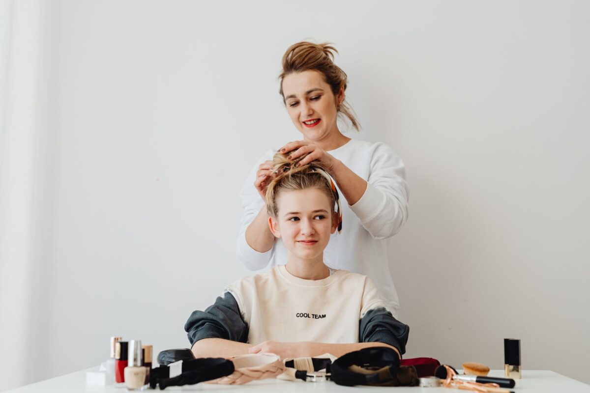 coiffure petite fille préparer veille